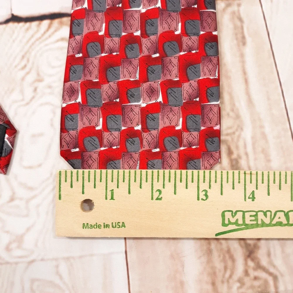 J.Garcia Carousel Necktie Mens Silk Abstract Collection 59 3-1/2 Wide